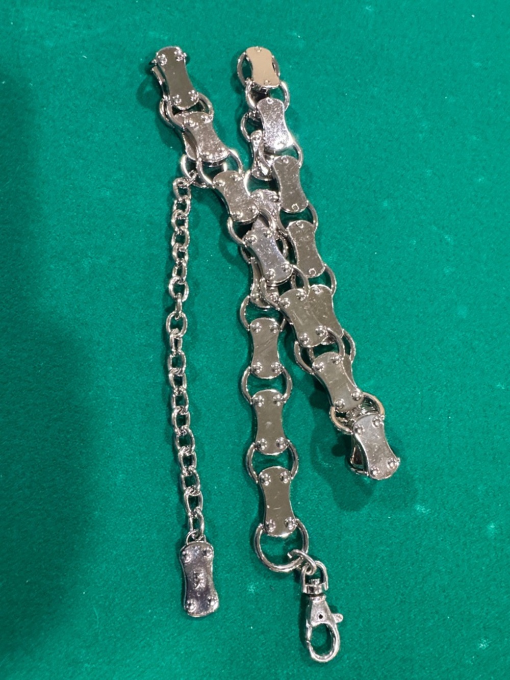 Michael Kors Silver Linked Adjustable Chain Belt